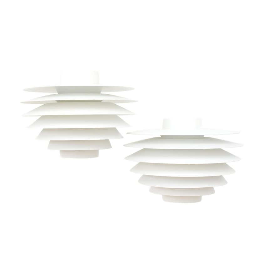 Para lamp wiszących Verona, biały, aluminium, proj. S. Middelboe, Dania