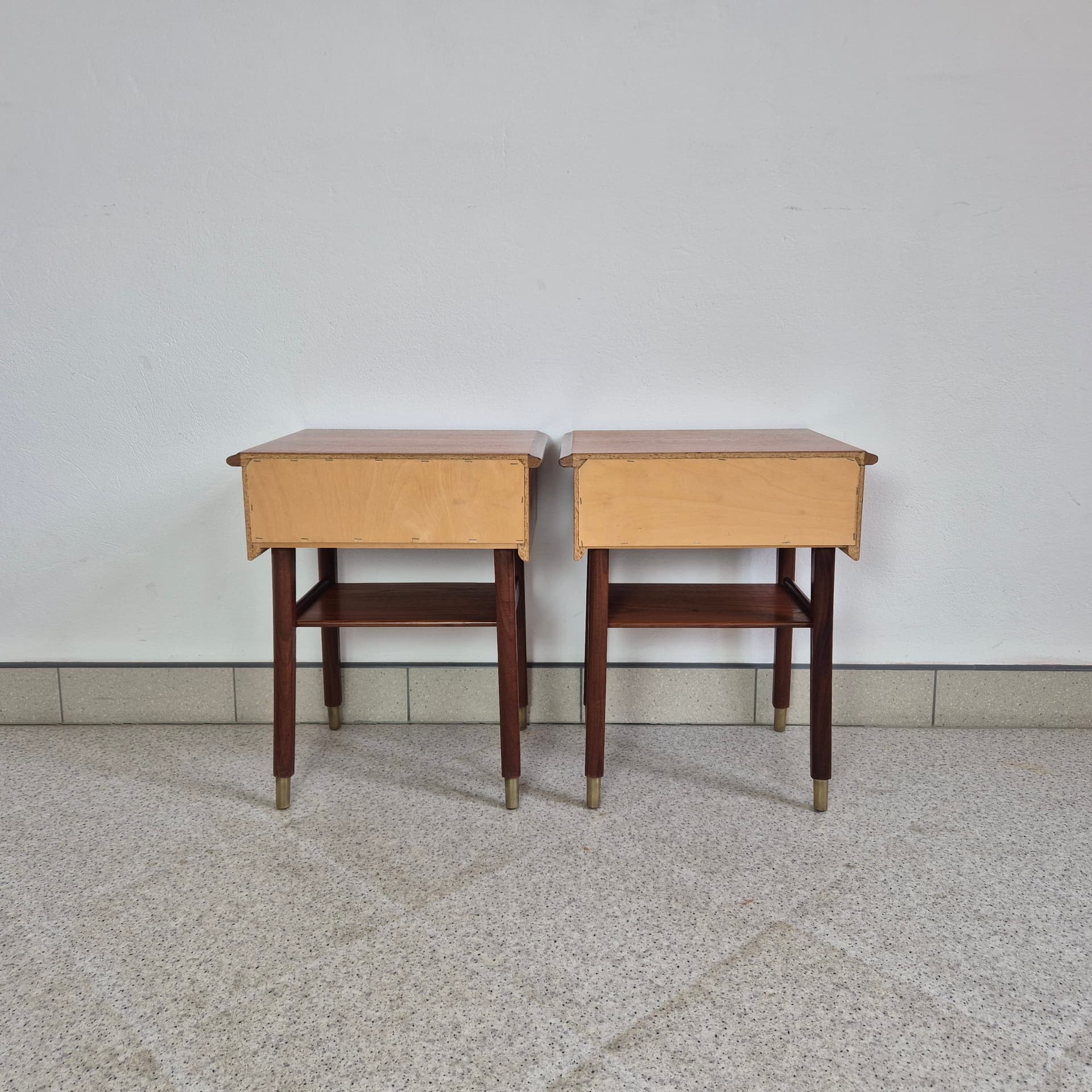 Para szafek nocnych, teak brązowy, Norwegia, lata 60. - 299902