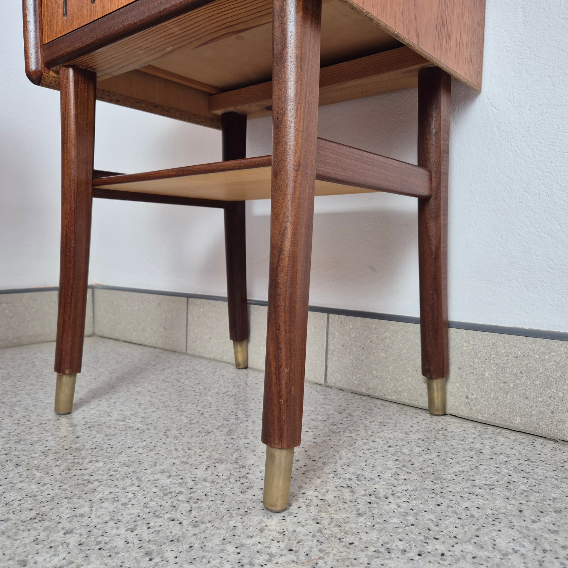 Para szafek nocnych, teak brązowy, Norwegia, lata 60. - 299905