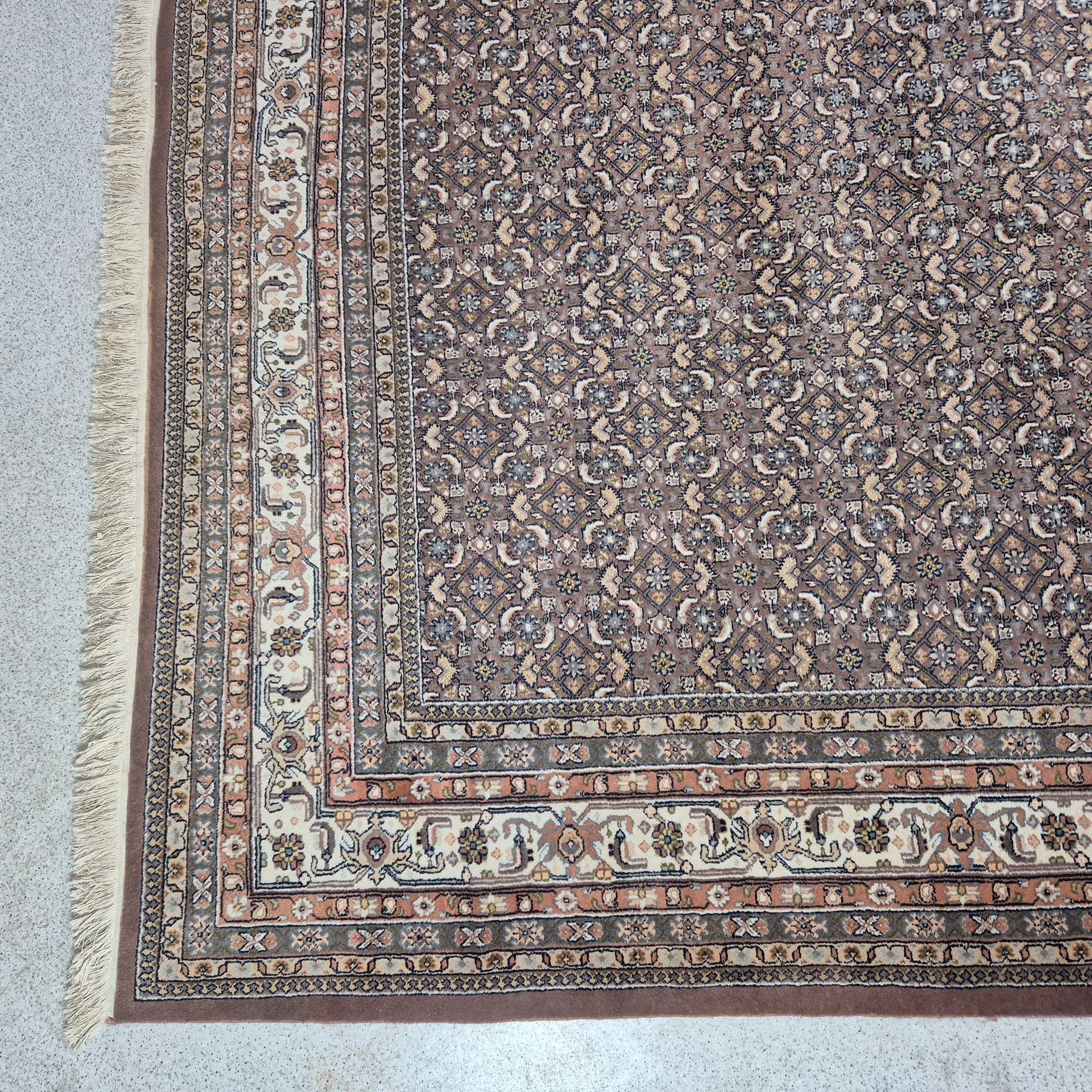 Dywan Herati 258x258 cm, brązowy, wełna, Iran, lata 60. - 300000
