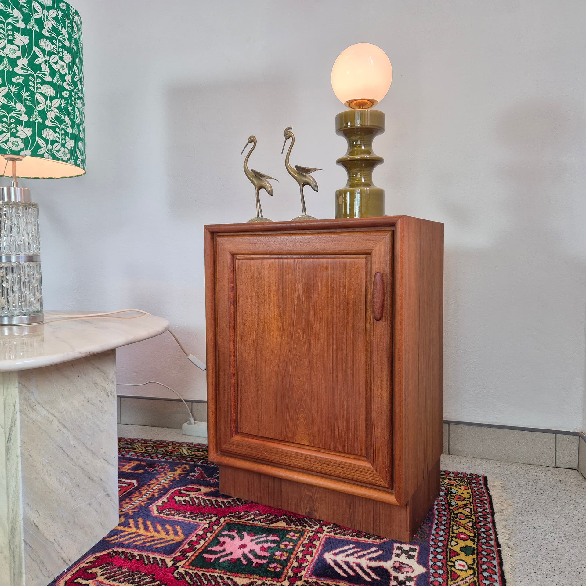 Cabinet, brown teak, by H. Riestenpatt, Germany, 1960s. - 300135