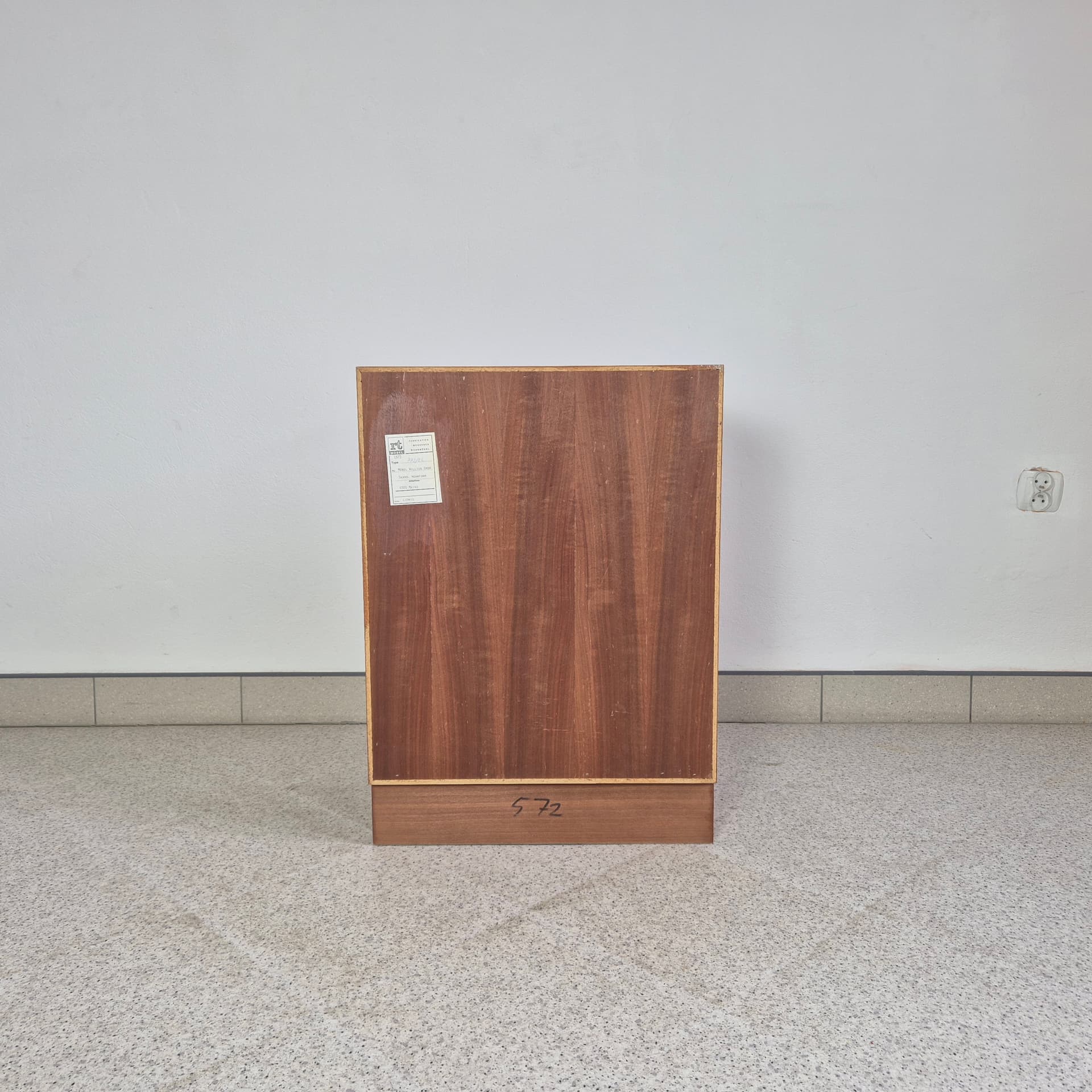 Cabinet, brown teak, by H. Riestenpatt, Germany, 1960s. - 300128