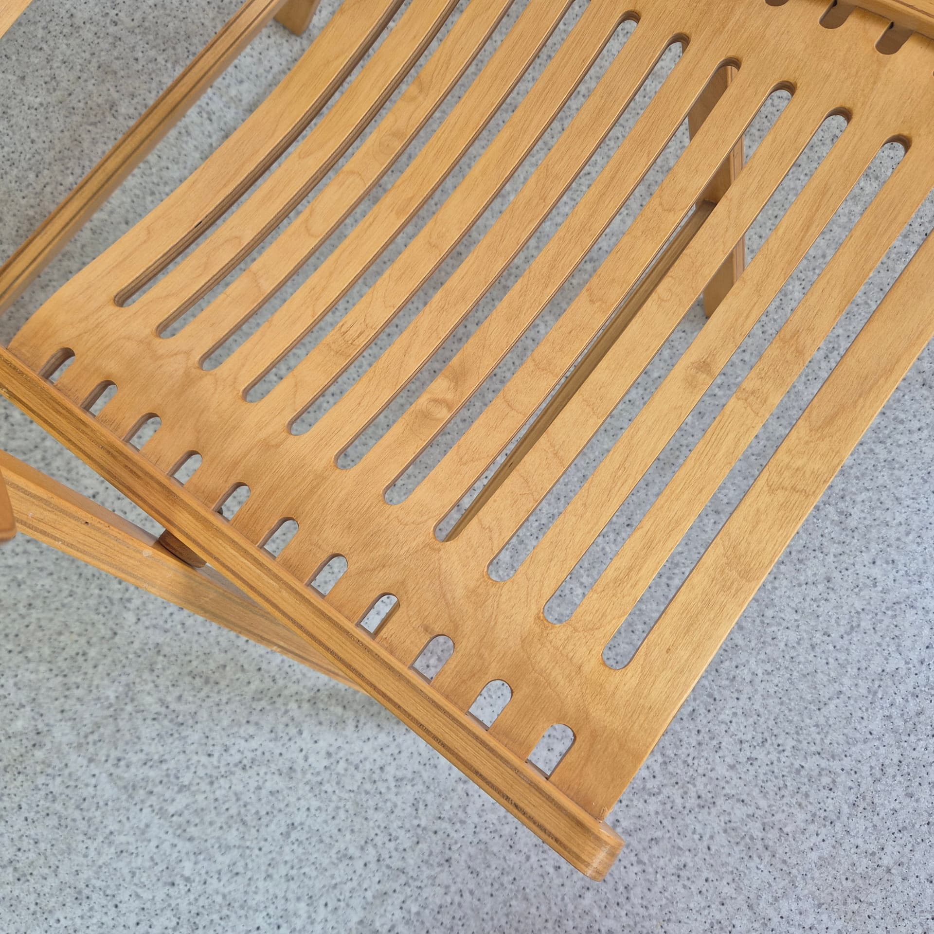 Folding chair Rex, brown beech plywood, by N. Kralj, Slovenia, 1950s. - 300147