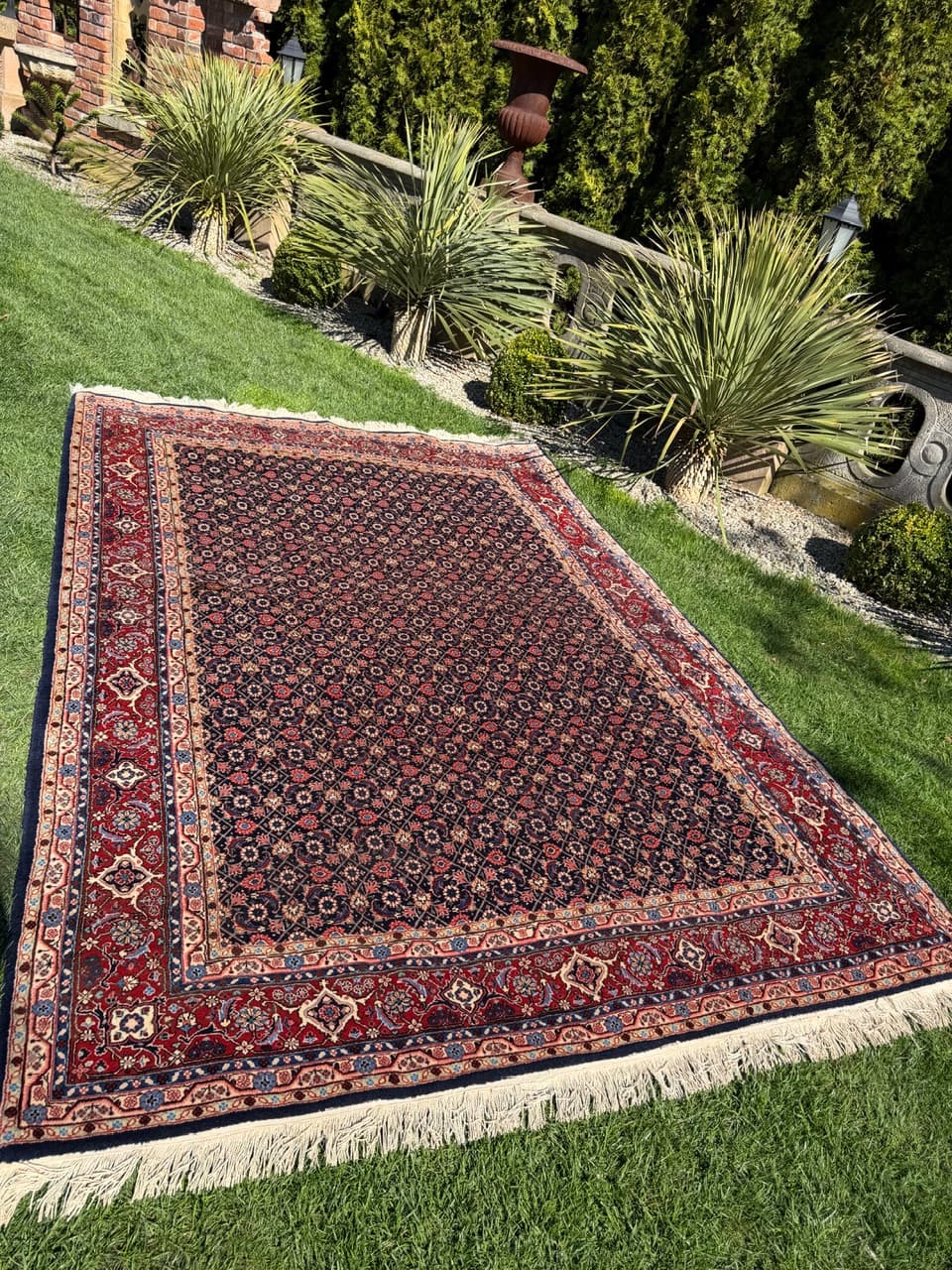 Dywan Bidjar, 315x205 cm, granatowy, wełna kaszmirowa, Iran - 300160