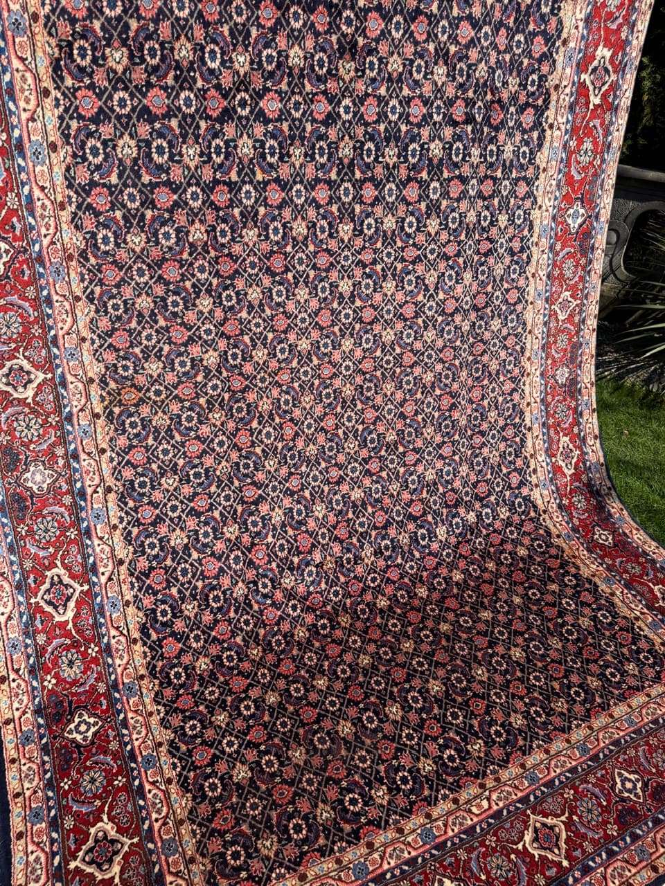 Dywan Bidjar, 315x205 cm, granatowy, wełna kaszmirowa, Iran - 300152