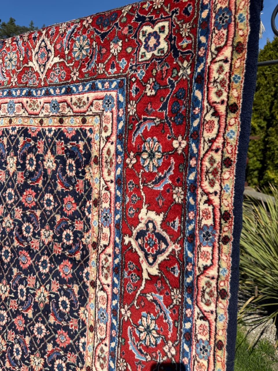 Dywan Bidjar, 315x205 cm, granatowy, wełna kaszmirowa, Iran - 300151
