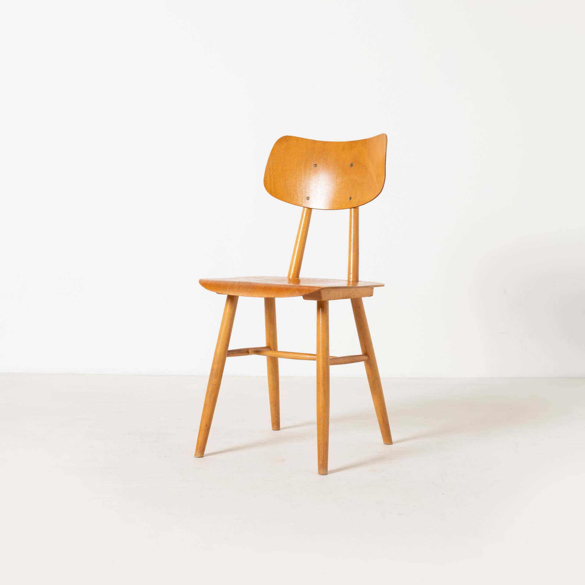 Chair, brown, beech plywood, TON, Czech Republic, 1960s. - 300288