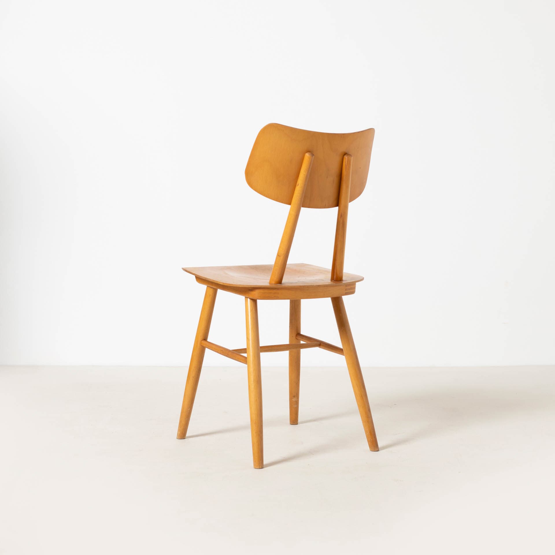 Chair, brown, beech plywood, TON, Czech Republic, 1960s. - 300290