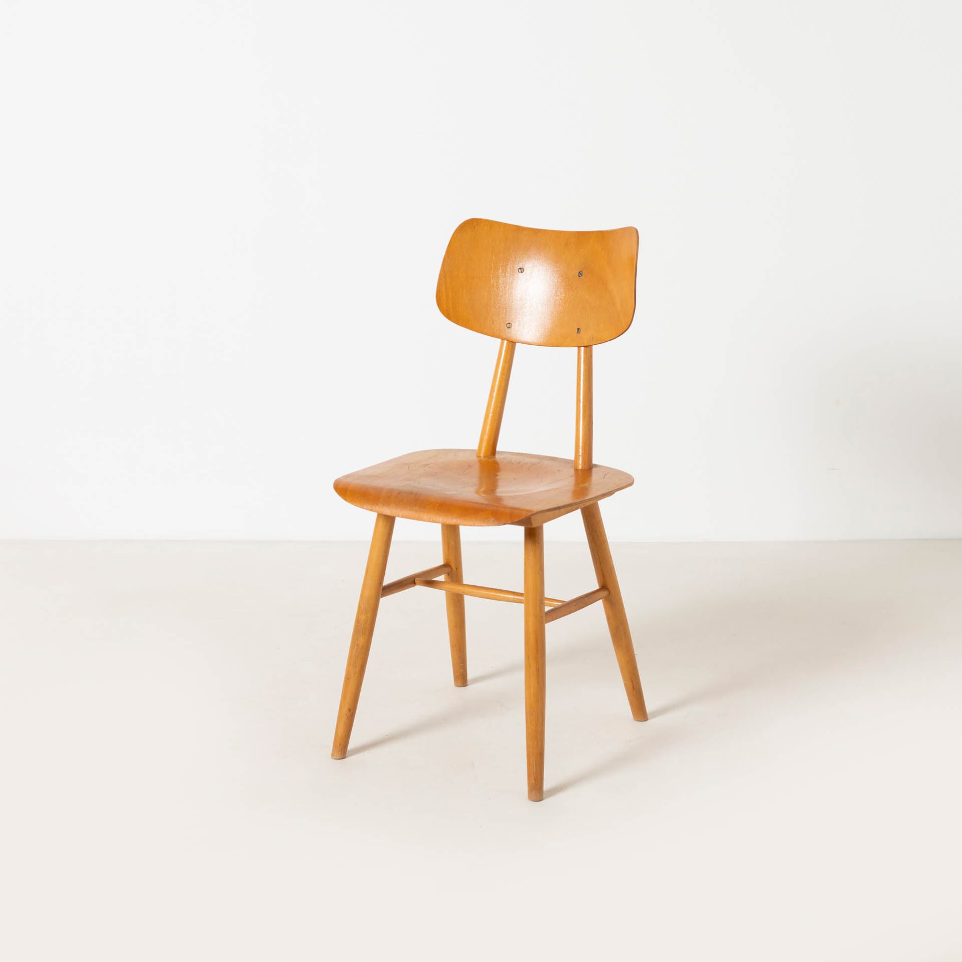Chair, brown, beech plywood, TON, Czech Republic, 1960s. - 300287