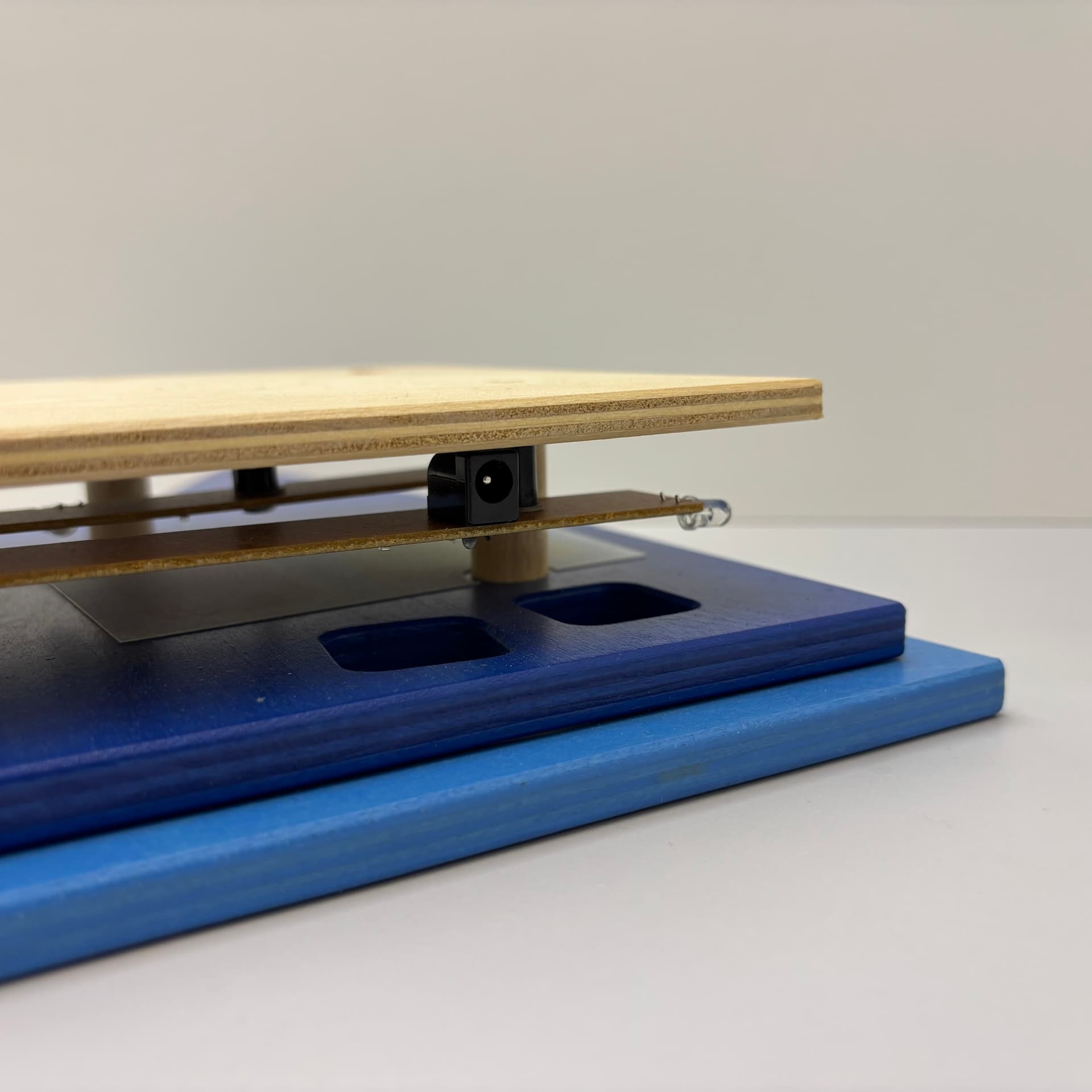 Wall Lamp Haba, blue, plywood, plastic, Germany, 1990s. - 300561