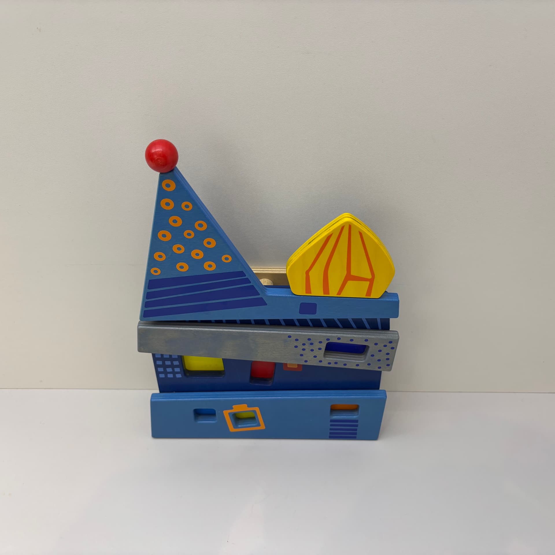 Wall Lamp Haba, blue, plywood, plastic, Germany, 1990s. - 300567