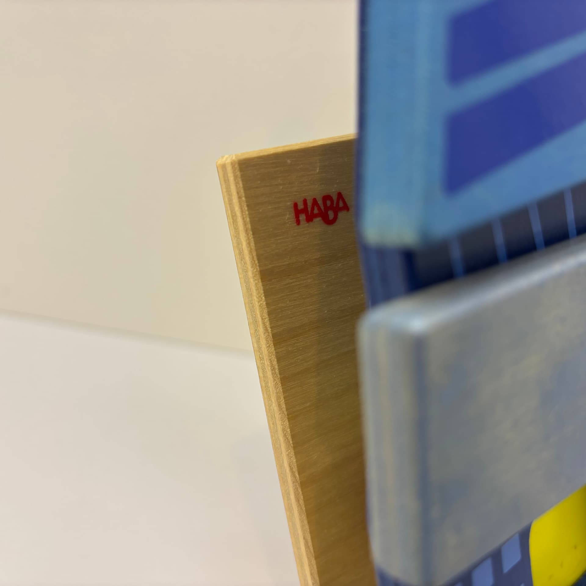 Wall Lamp Haba, blue, plywood, plastic, Germany, 1990s. - 300563