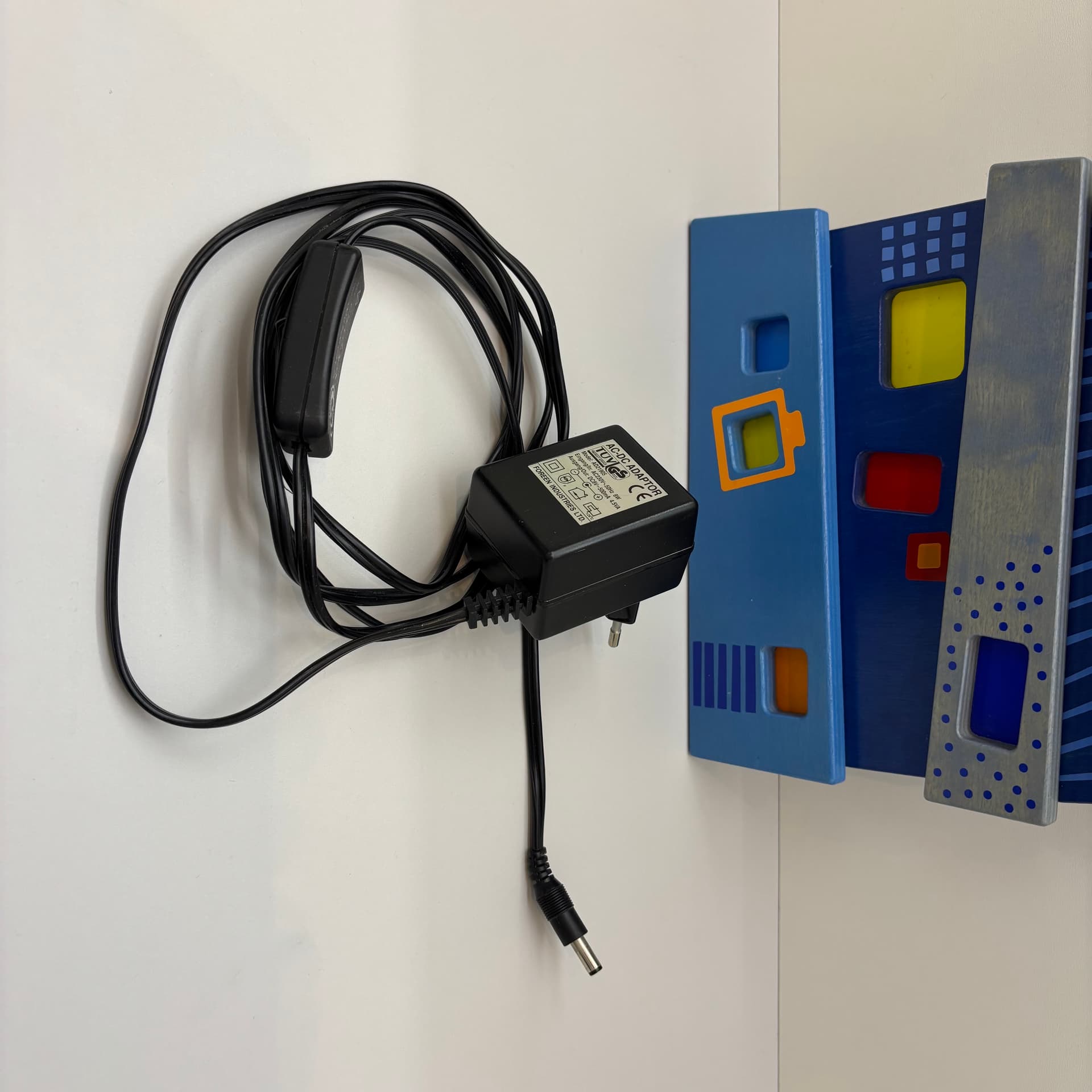 Wall Lamp Haba, blue, plywood, plastic, Germany, 1990s. - 300560