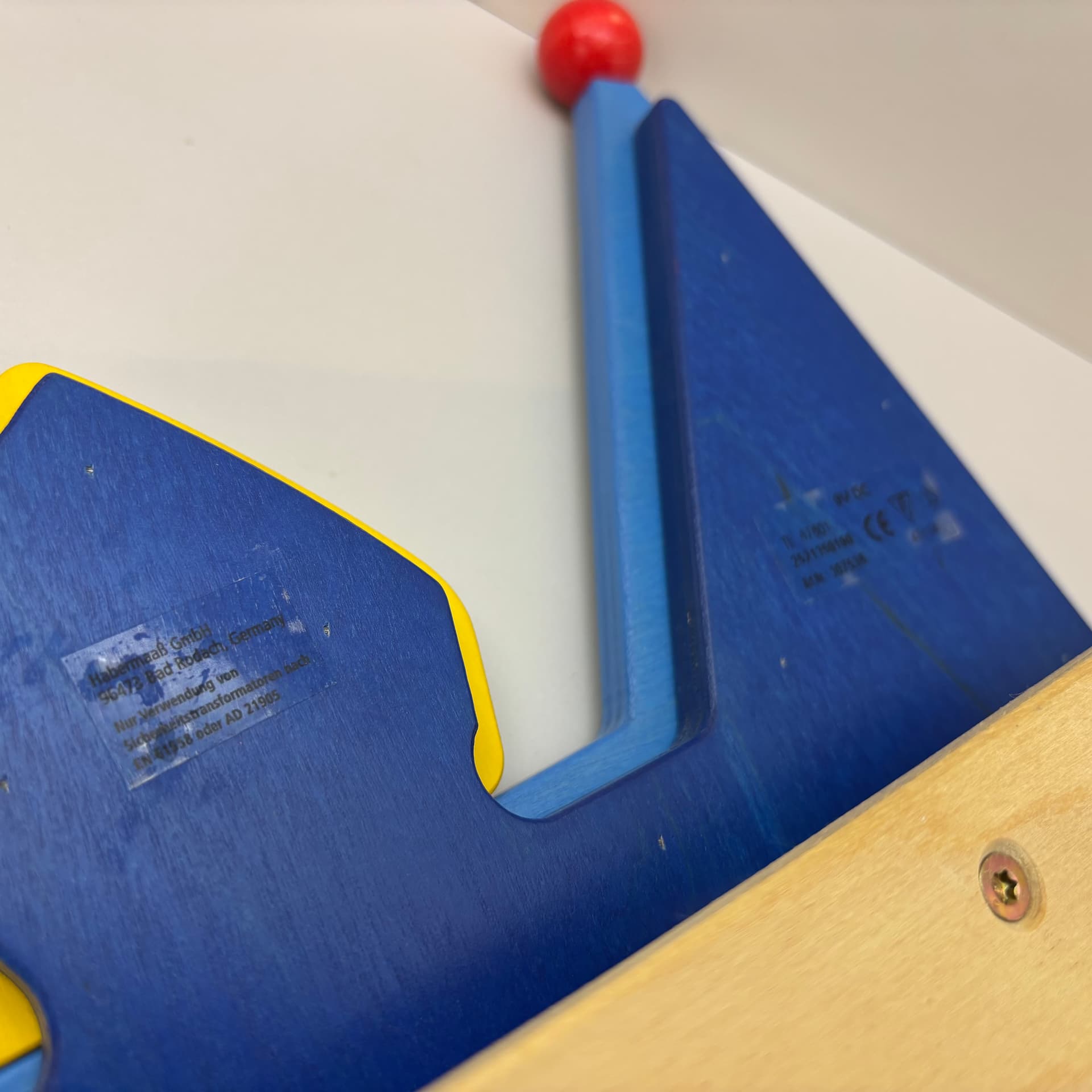 Wall Lamp Haba, blue, plywood, plastic, Germany, 1990s. - 300562