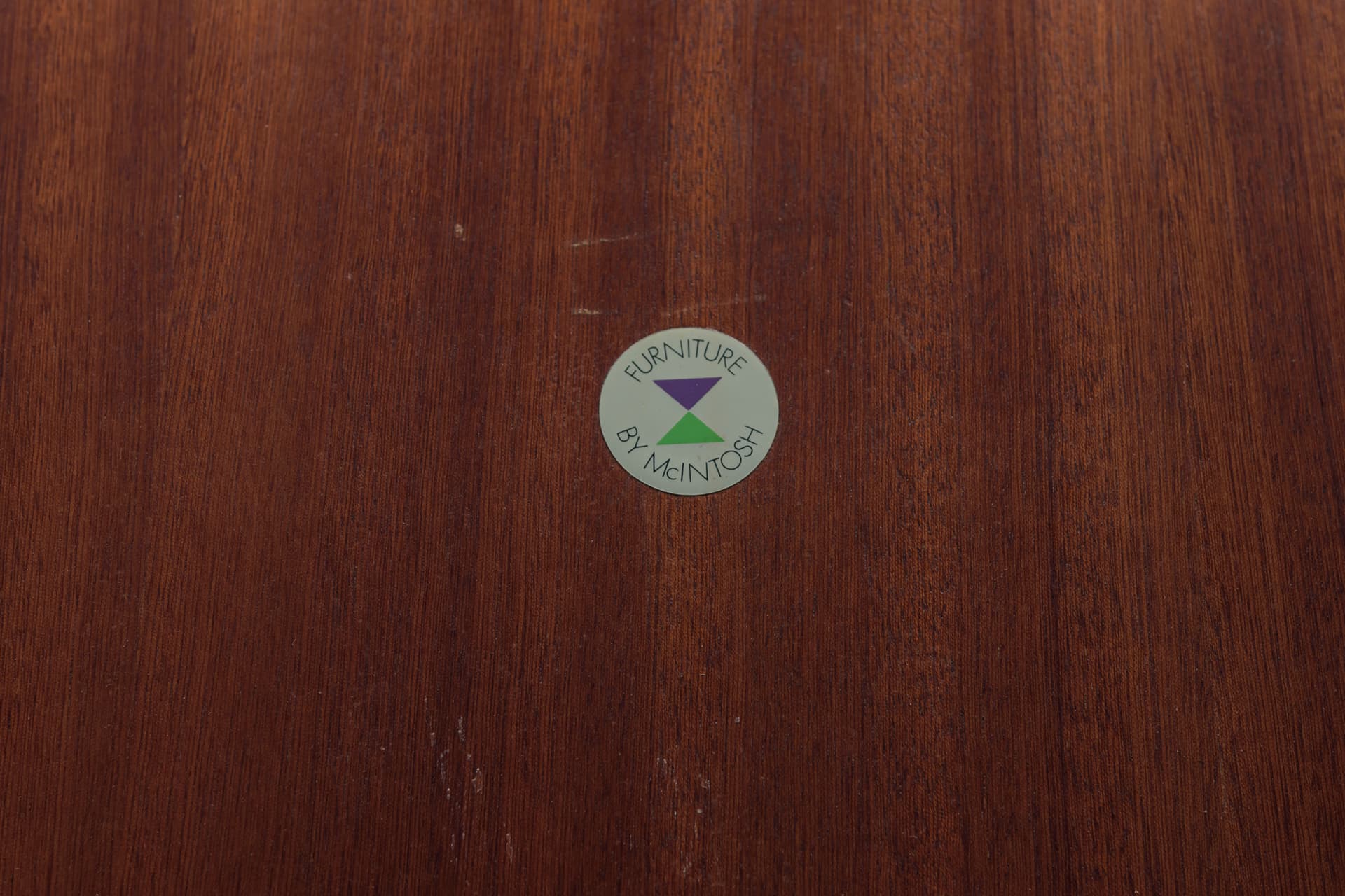 Stół rozkładany owalny, teak brązowoczerwony, McIntosh, Wielka Brytania, lata 60. - 300650