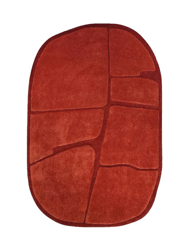 Dywan MASA 160cm x 240cm, wełna, czerwony, Tapis Atelier - WYMIARY