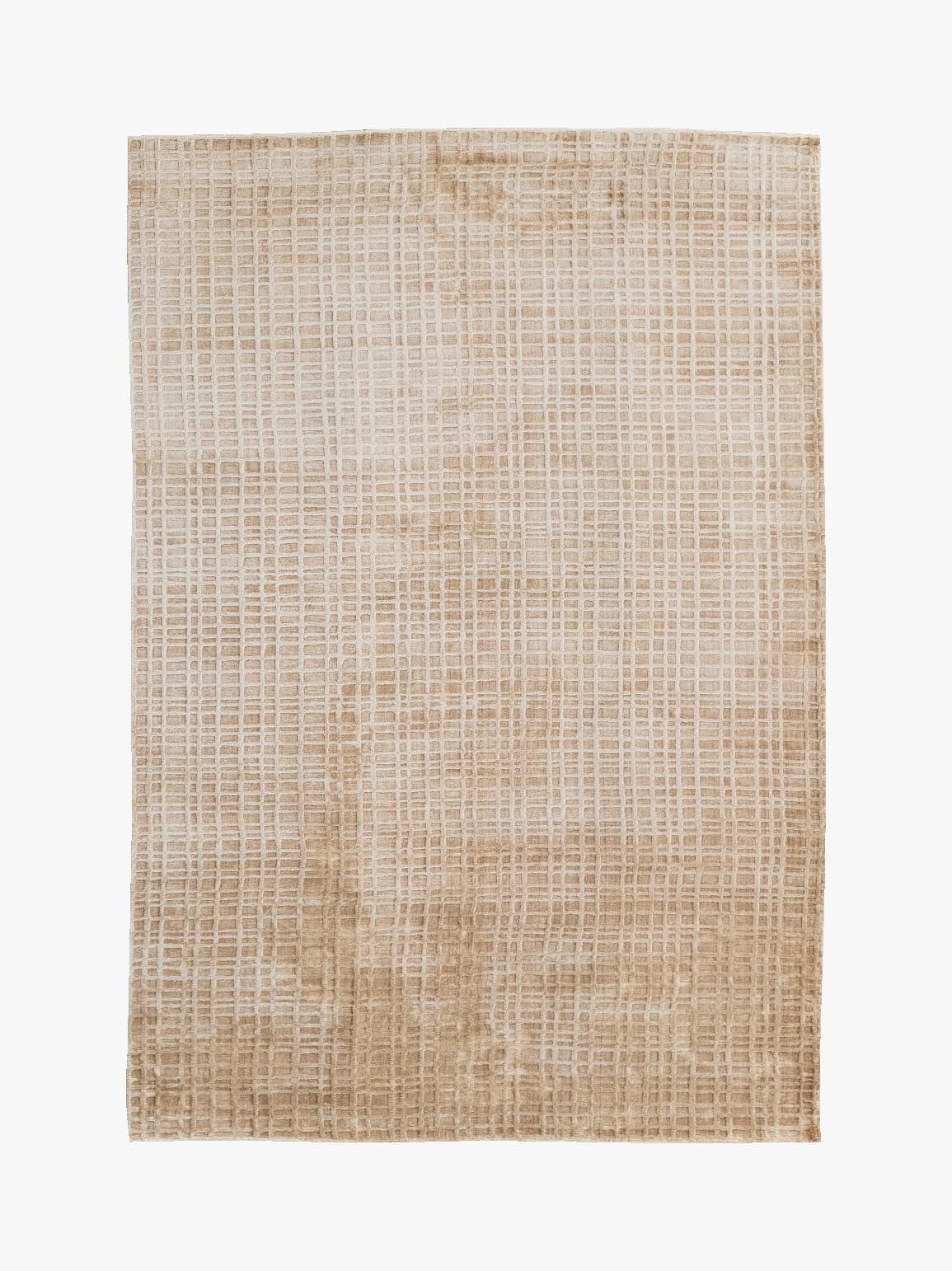 Dywan ÉCLAIR 140cm x 200cm, tencel, beżowy, złoty, Tapis Atelier - 300784