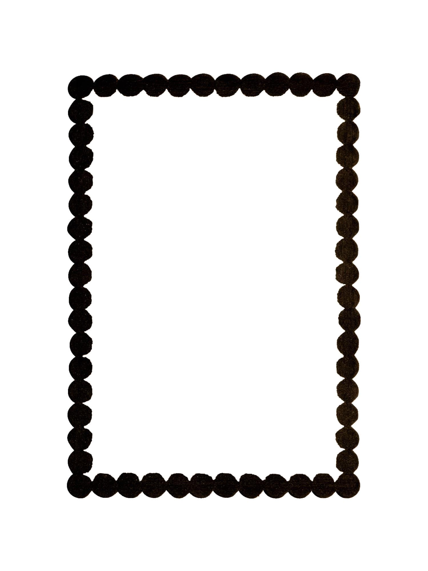Rug CORAIL 300cm x 400cm, wool, white, black, Tapis Atelier