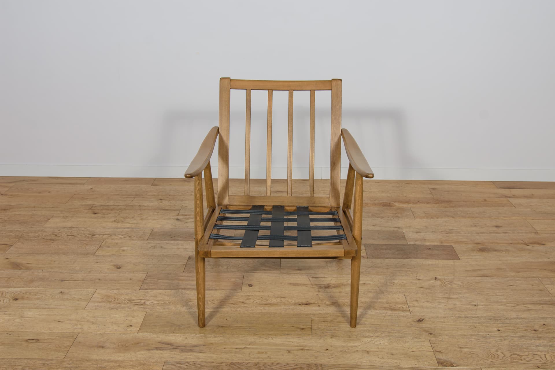 Armchair, green, walnut beech, TON, Czechoslovakia, 1960s. - 300900