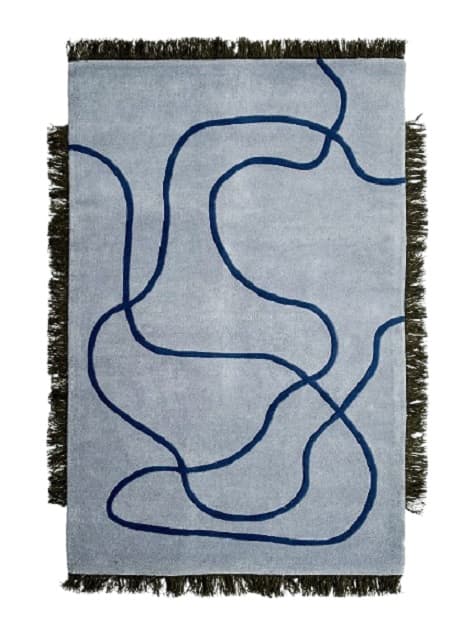 Dywan INSOUCIANT 140cm x 200cm, wełna, niebieski, zielony, Tapis Atelier - WYMIARY