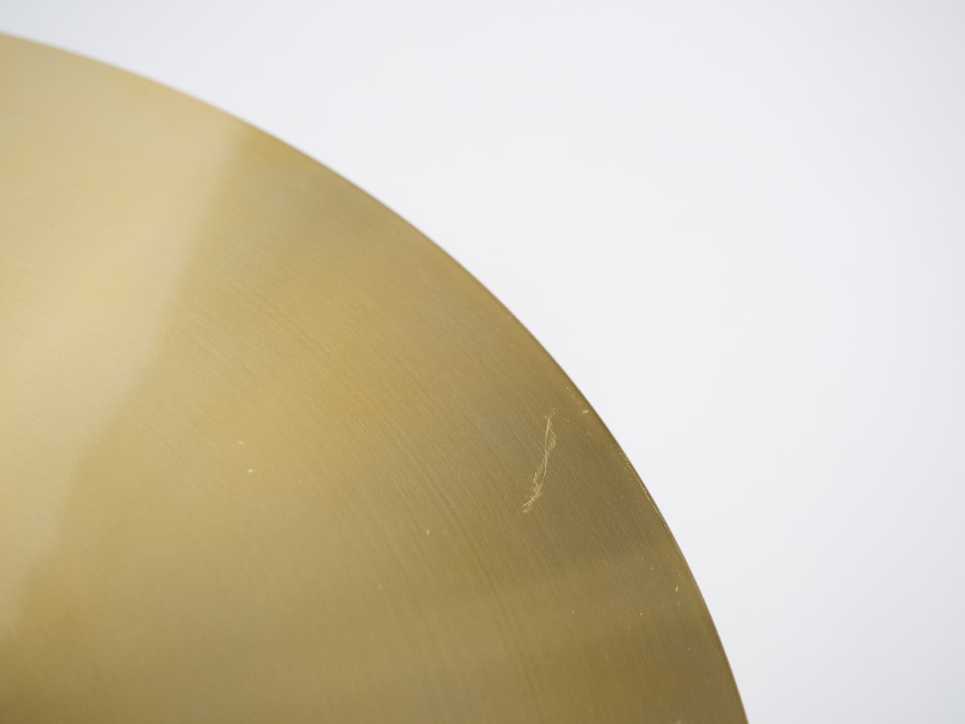 Pendant lamp, gold aluminium, by K. Wiborg, Jeka, Denmark, 1980s. - 301344