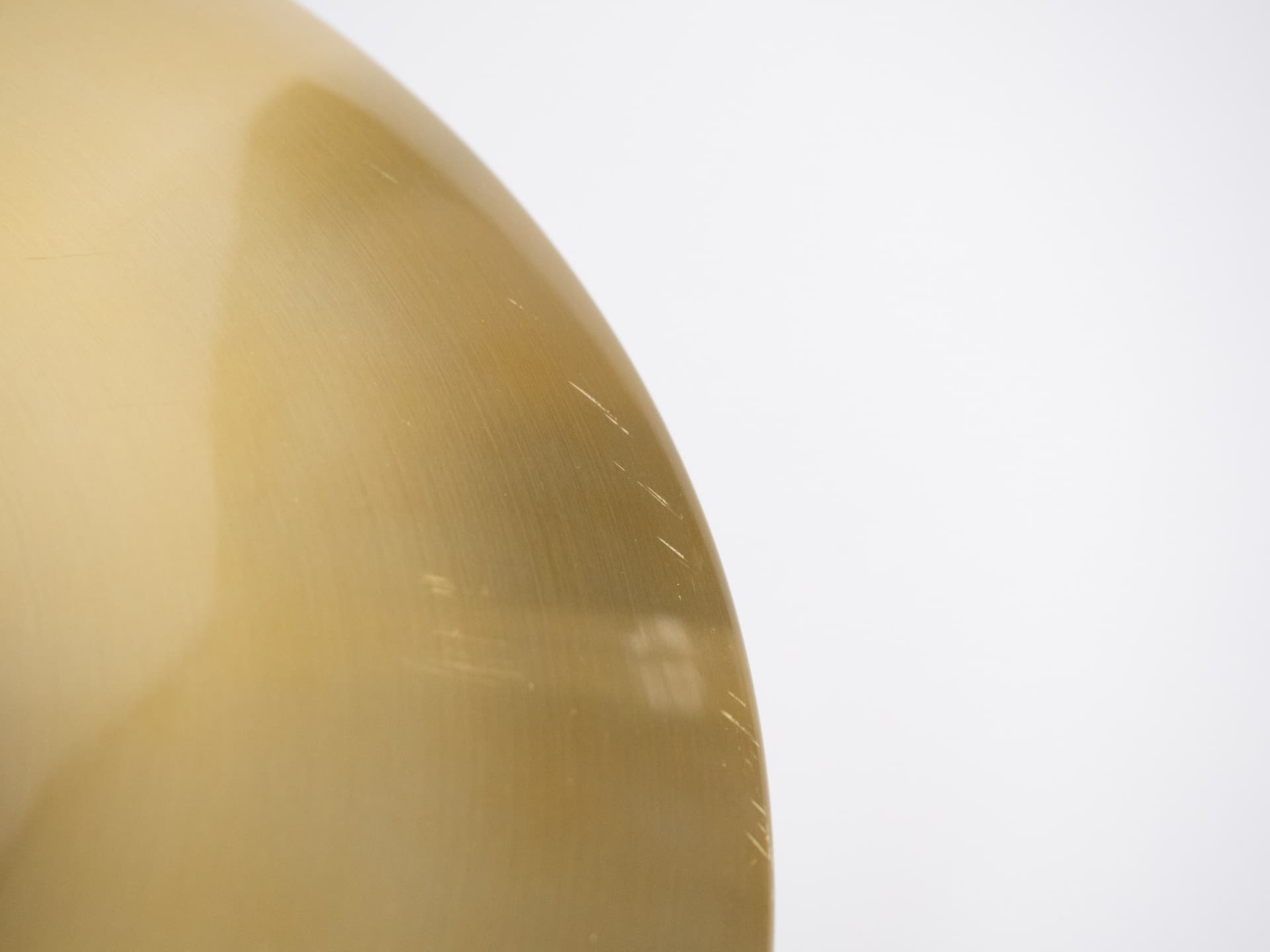 Pendant lamp, gold aluminum, by K. Wiborg, Jeka, Denmark, 1980s. - 301369