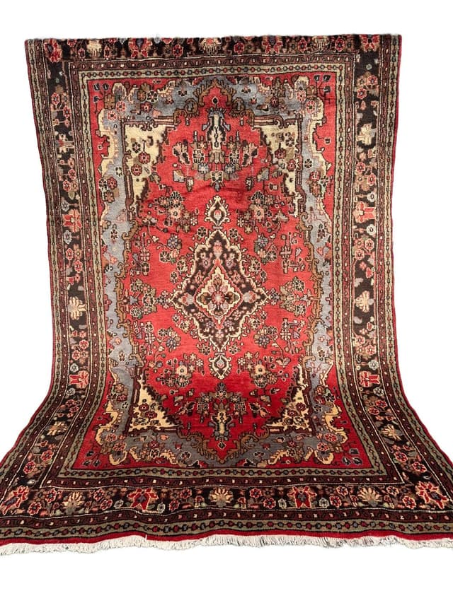 Dywan Hamadan 310x205 cm, czerwony, wełna, Iran - WYMIARY