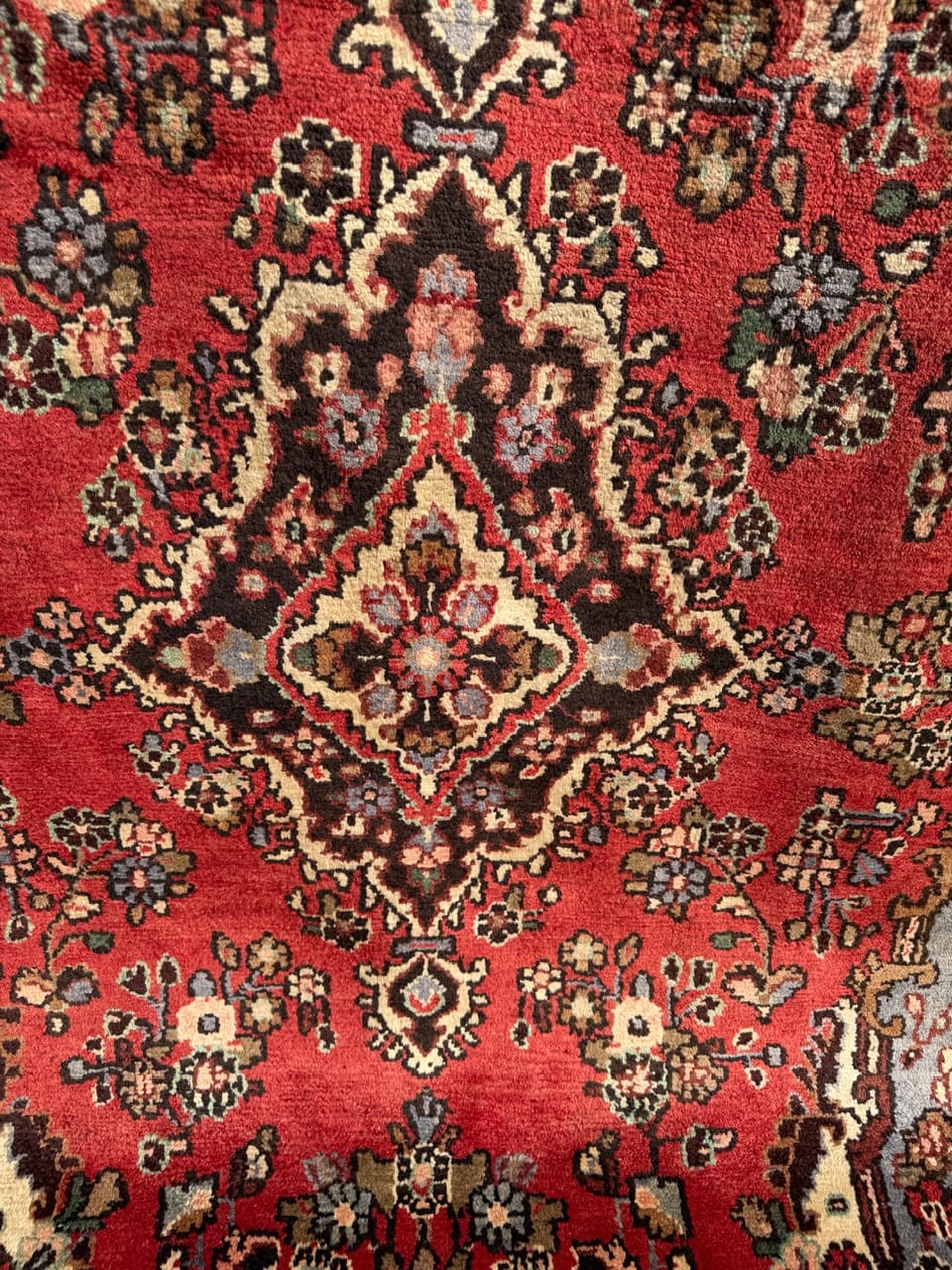 Dywan Hamadan 310x205 cm, czerwony, wełna, Iran - 301566
