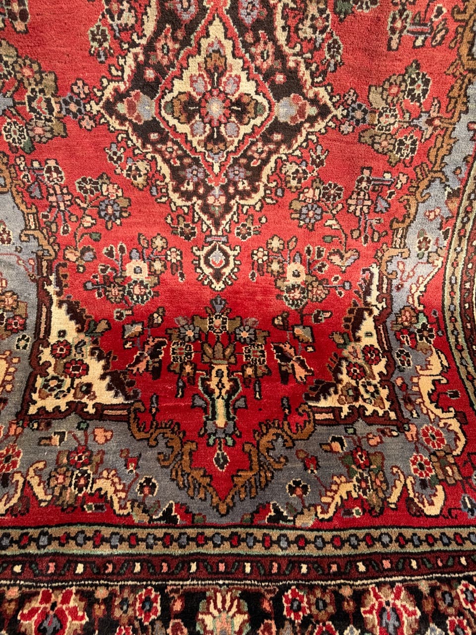 Dywan Hamadan 310x205 cm, czerwony, wełna, Iran - 301569