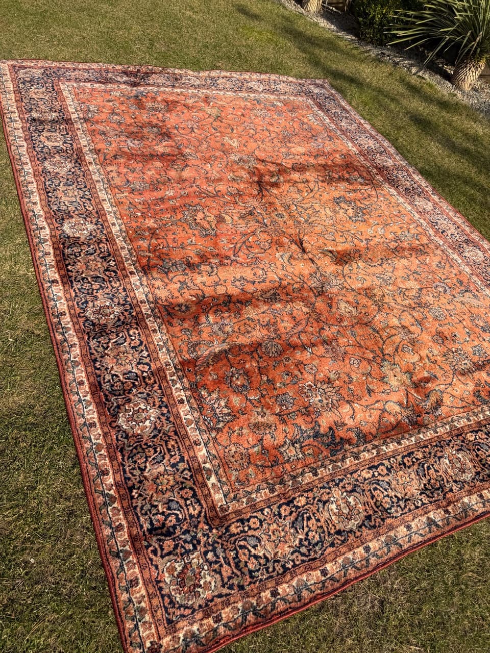 Dywan perski Indo Bidjar 325x240 cm, wełna czerwona, Indie - 301604