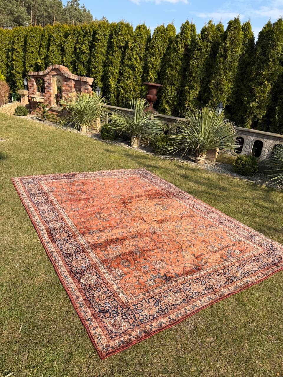 Dywan perski Indo Bidjar 325x240 cm, wełna czerwona, Indie - 301603