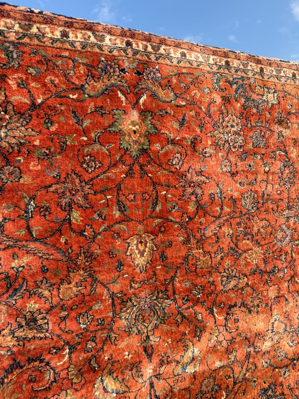 Dywan perski Indo Bidjar 325x240 cm, wełna czerwona, Indie - 301595