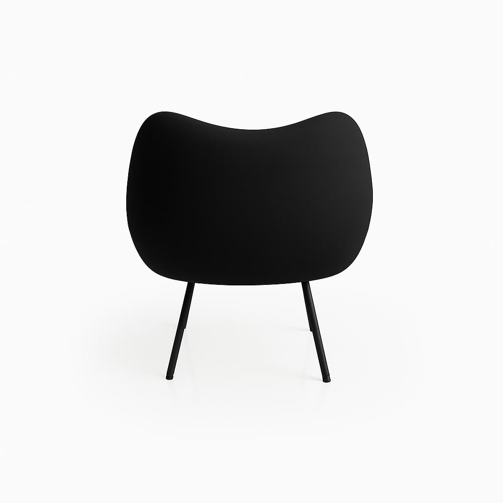 Armchair RM58 Matte, composite, black, VZÓR - 301806