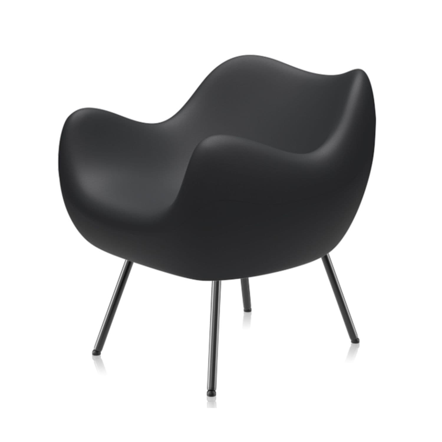 Armchair RM58 Matte, composite, black, VZÓR