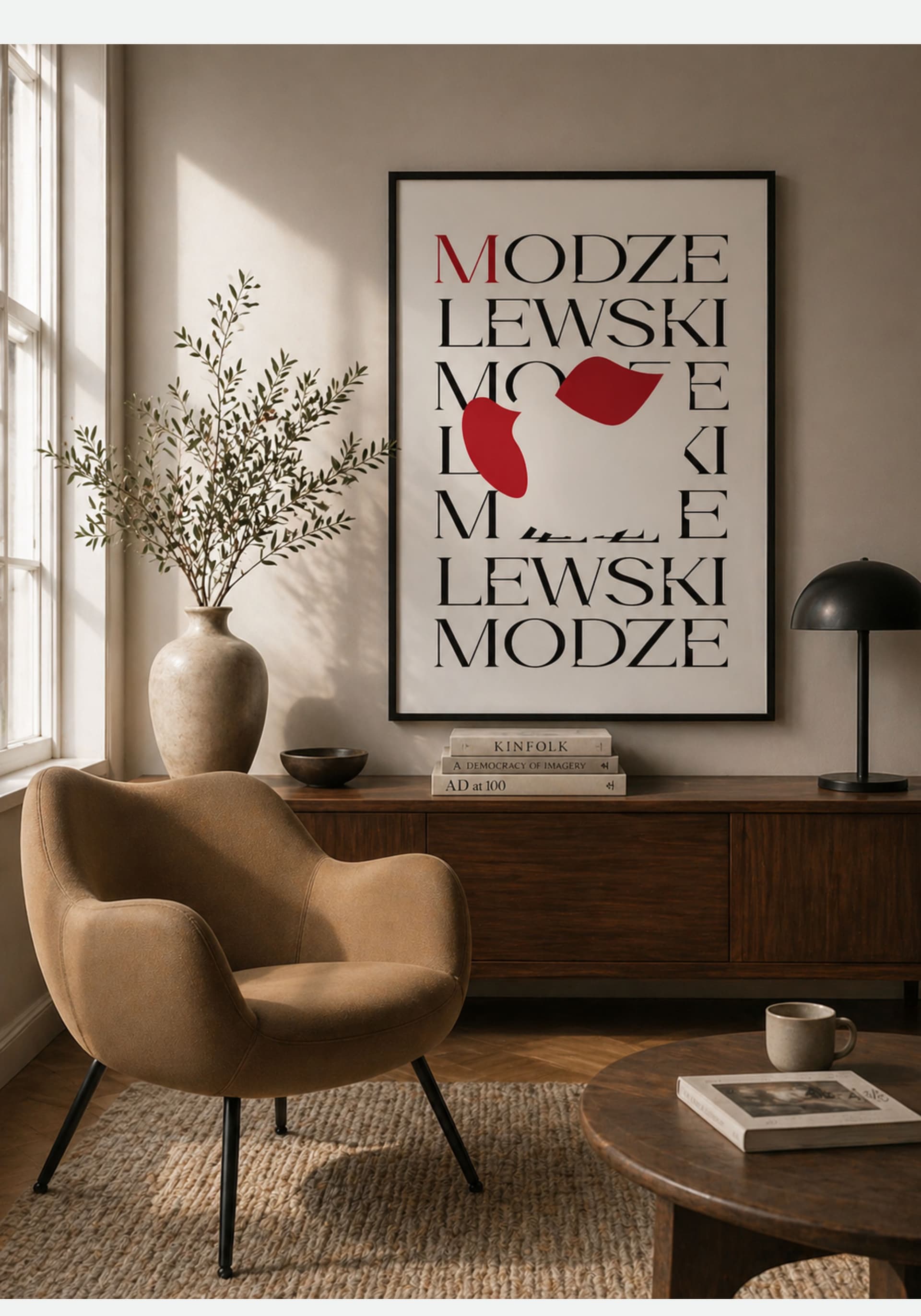 Plakat RM58 Classic 70cm x 50cm, biały, czerwony, czarny, VZÓR - 301947