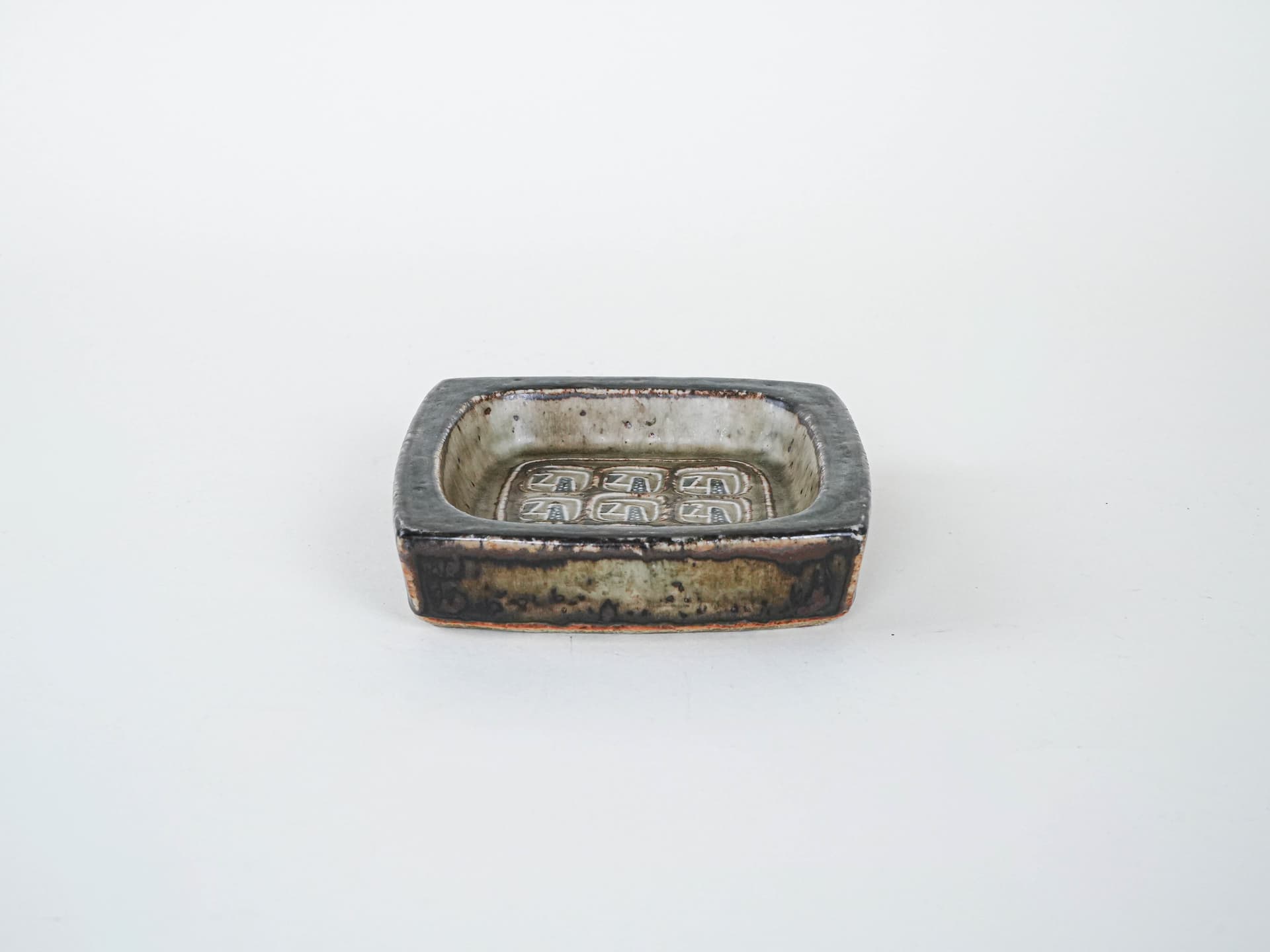 Misa Baca, ceramika zielona, proj. N. Thorsson, Royal Copenhagen, Dania, lata 60. - 302120