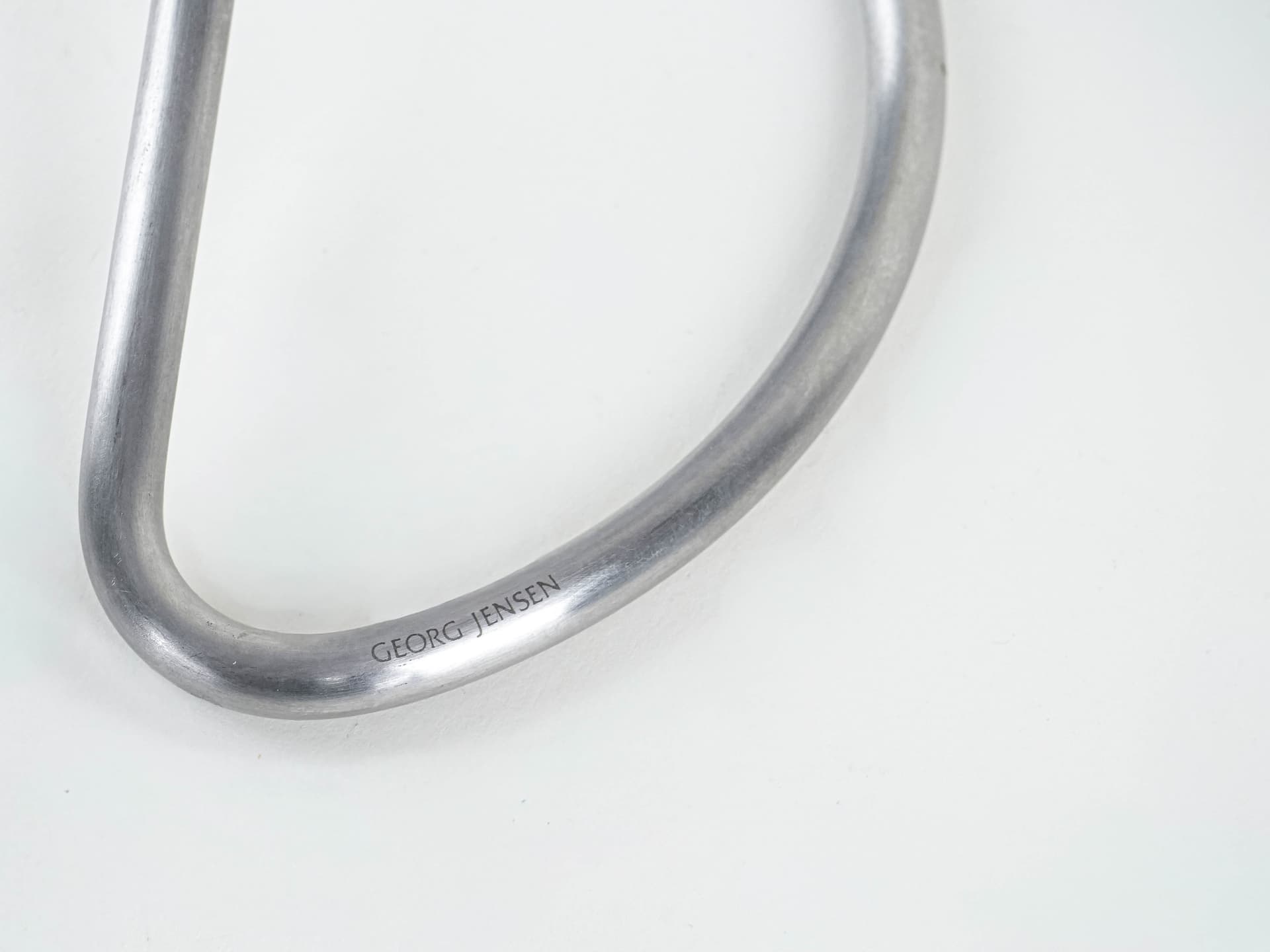 Świecznik, stal nierdzewna srebrna, Georg Jensen, Dania, lata 70. - 302283