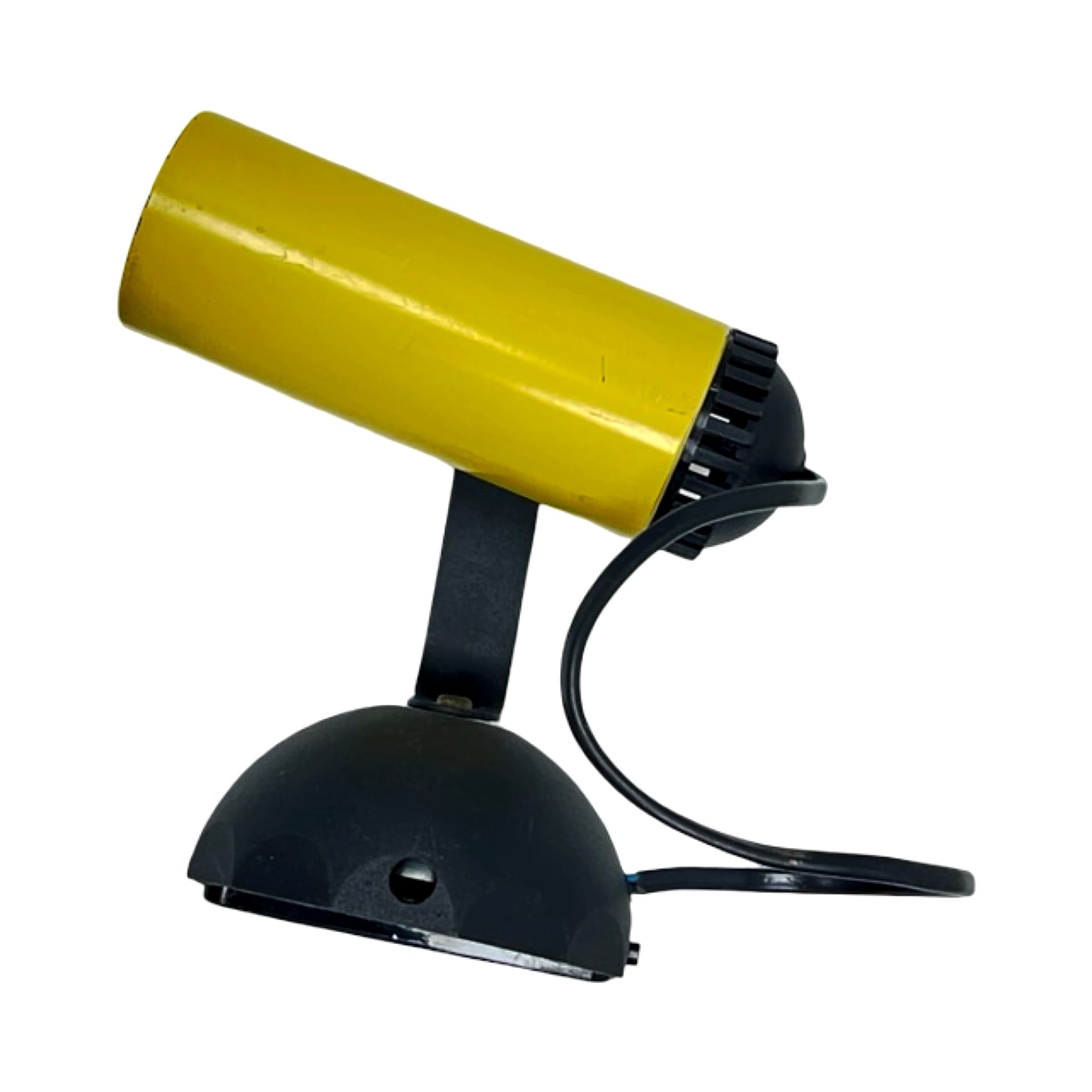 Wall sconce Typ 12, Space Age, yellow black metal, Polam, Poland, 1970s. - 302390