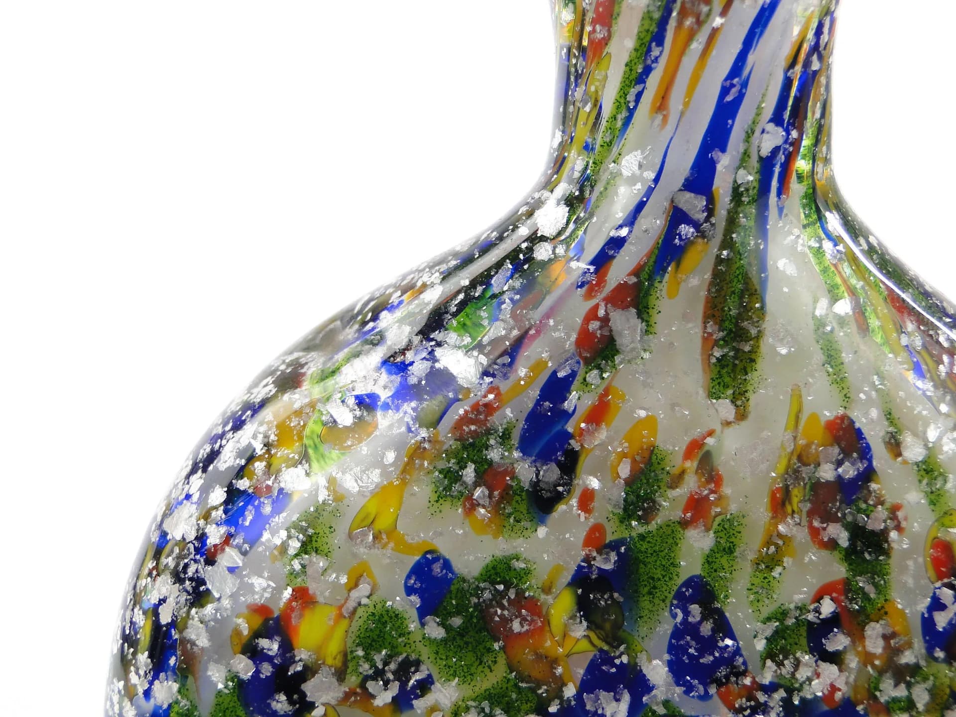 Tabakiera szklana, mozaika multikolor, szkło, Niemcy, lata 50. - 22227