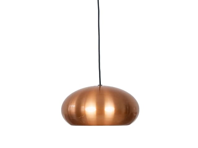 Pendant lamp Medio, copper, metal, by J. Hammerborg, Fog & Mørup, Denmark, 1960s. - DIMENSION