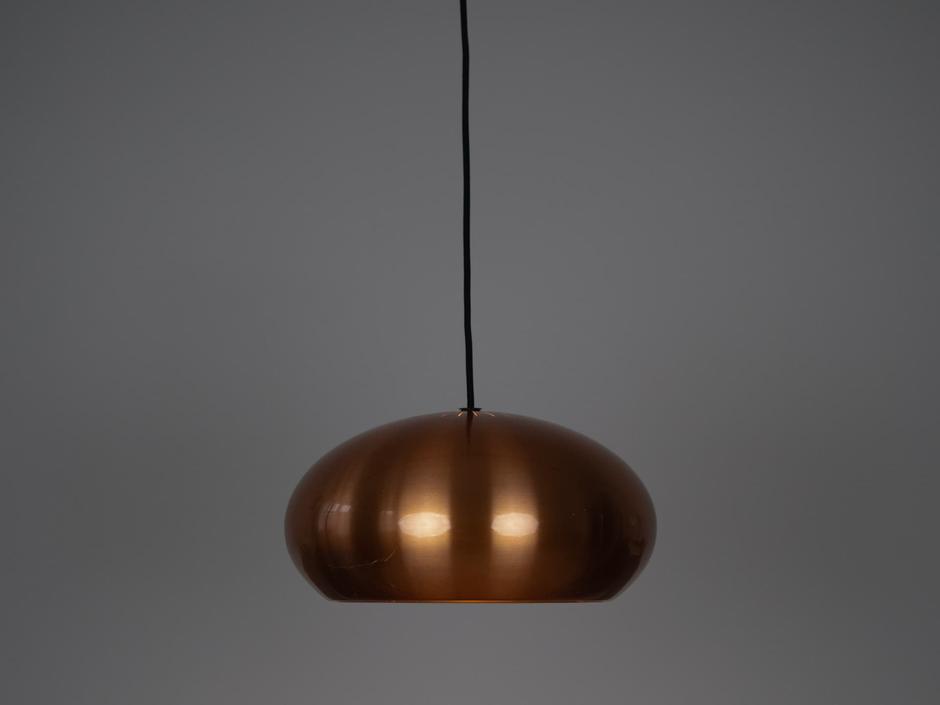Pendant lamp Medio, copper, metal, by J. Hammerborg, Fog & Mørup, Denmark, 1960s. - 302525