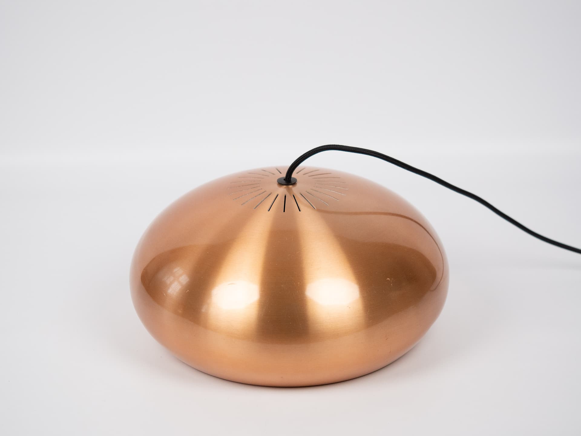 Pendant lamp Medio, copper, metal, by J. Hammerborg, Fog & Mørup, Denmark, 1960s. - 302528