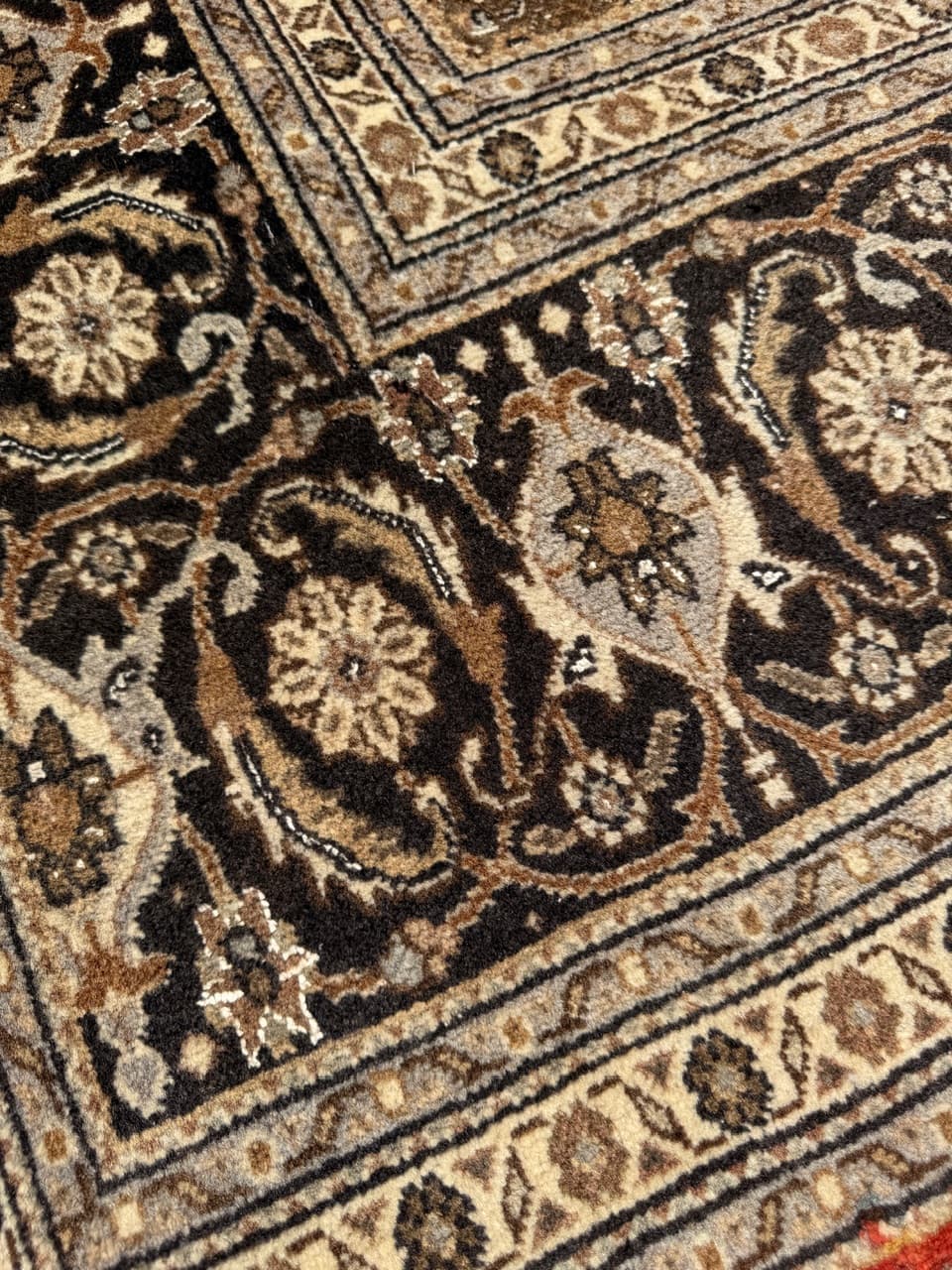 Dywan Tabriz 320x250 cm, czerwony beżowy, wełna kaszmirowa jedwab, Iran - 302553