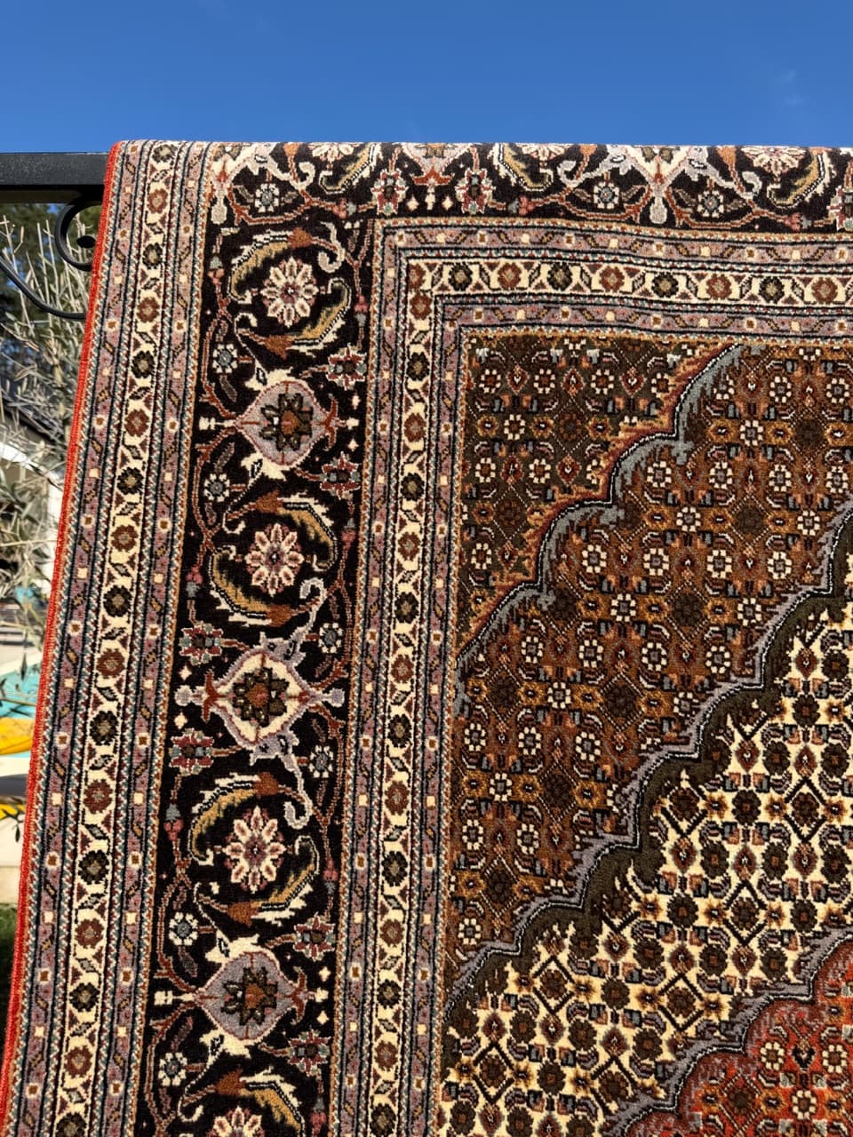 Dywan Tabriz 320x250 cm, czerwony beżowy, wełna kaszmirowa jedwab, Iran - 302547