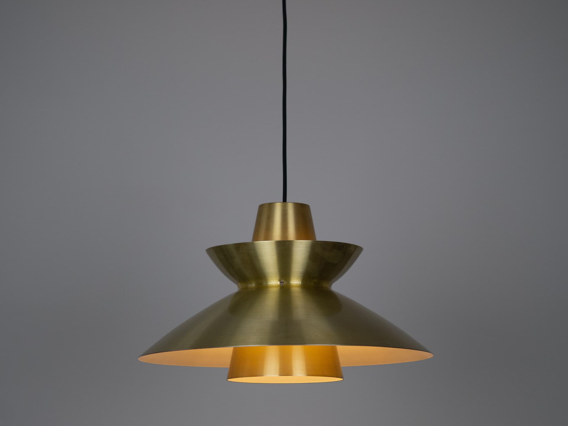 Pendant lamp Navy, gold brass, Nordisk Solar, Denmark, 1940s. - 302591