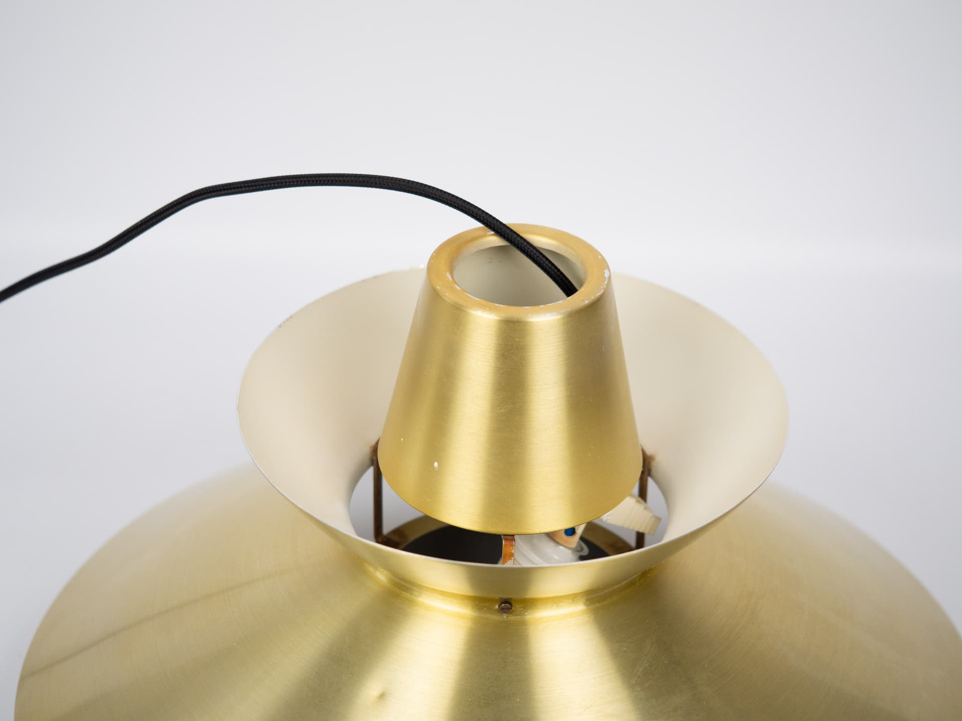 Pendant lamp Navy, gold brass, Nordisk Solar, Denmark, 1940s. - 302593