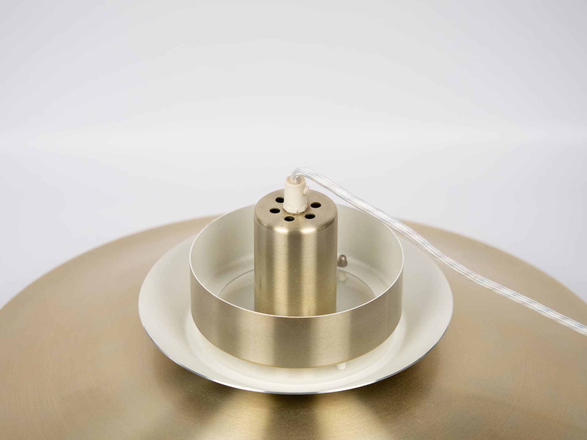 Pendant Lamp Top-lamper, gold metal, Denmark, 1980s. - 302620