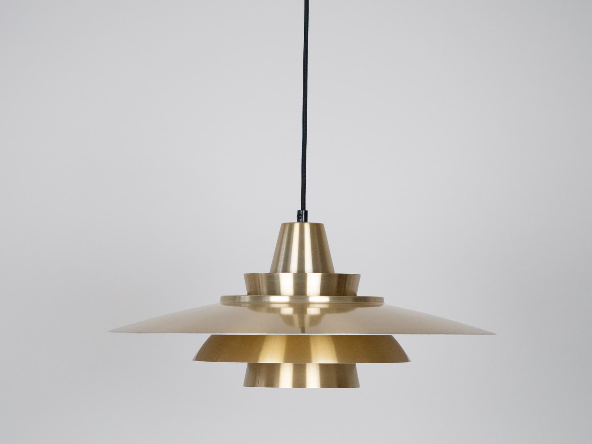 Lampa wisząca Superlight, aluminium złoty, proj. D. Mogensen, Dania, lata 80. - 302965