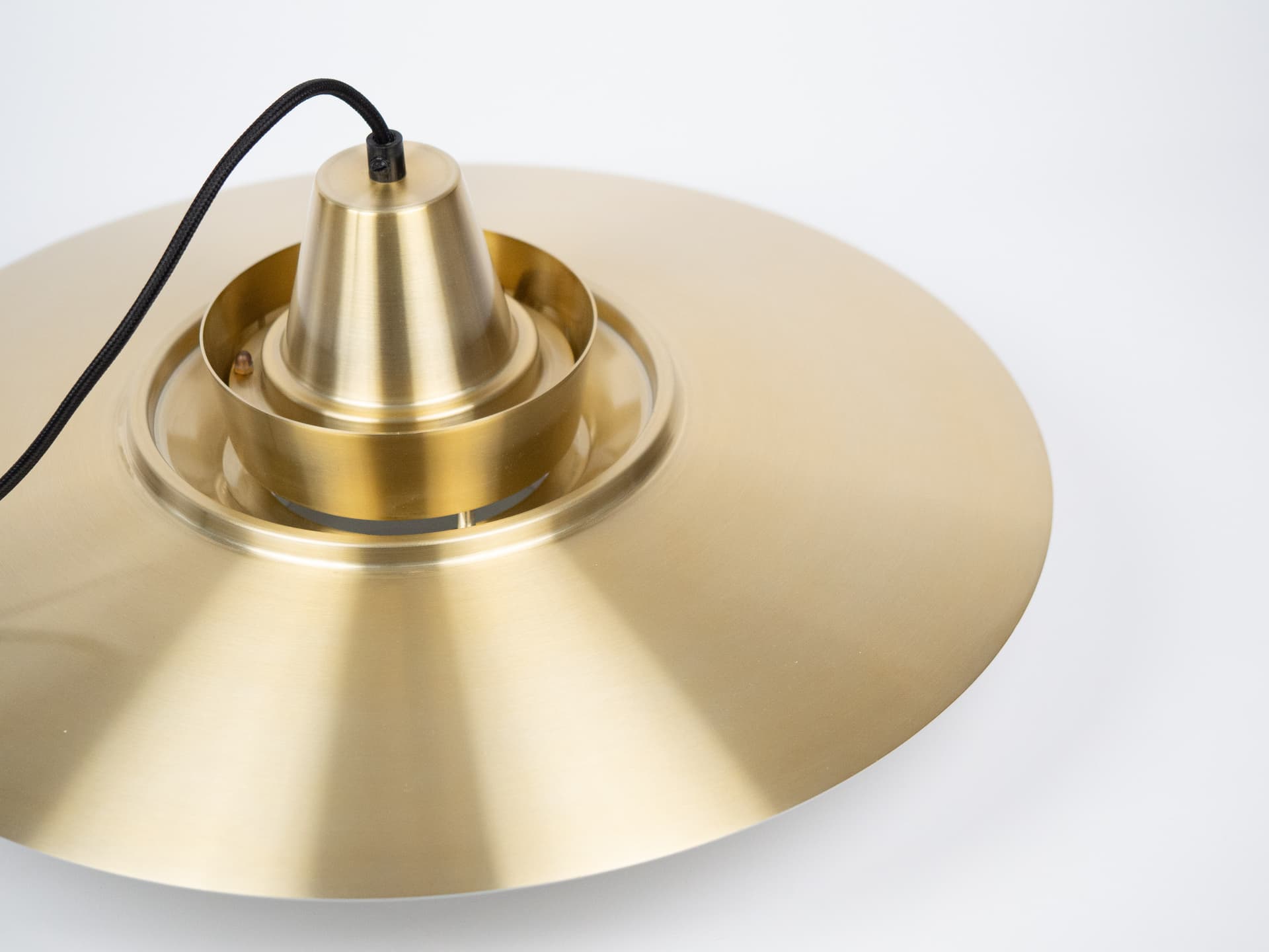 Lampa wisząca Superlight, aluminium złoty, proj. D. Mogensen, Dania, lata 80. - 302973