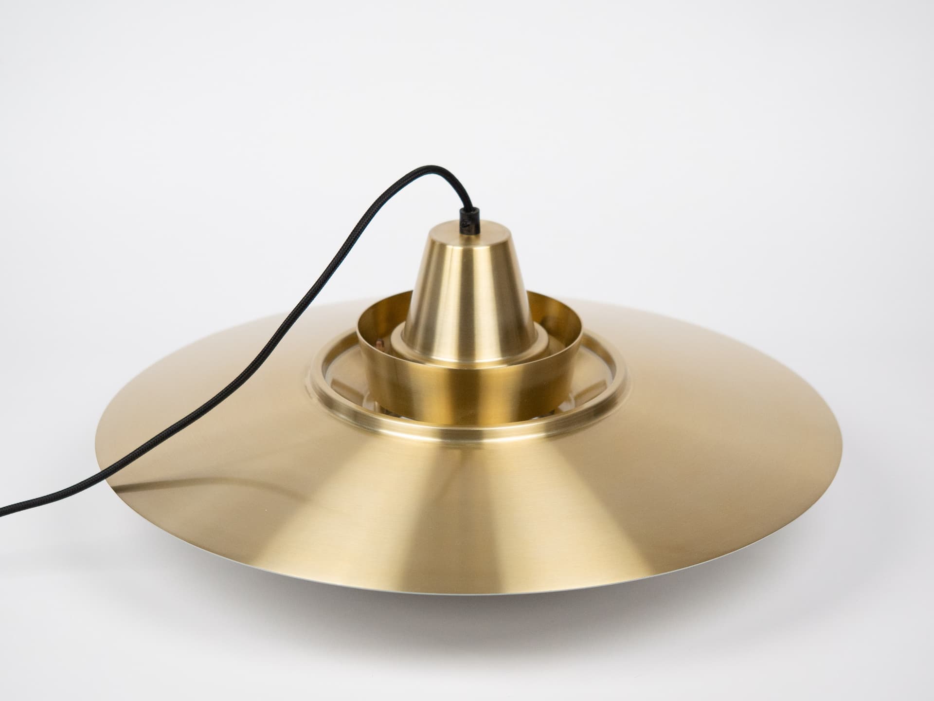 Lampa wisząca Superlight, aluminium złoty, proj. D. Mogensen, Dania, lata 80. - 302969
